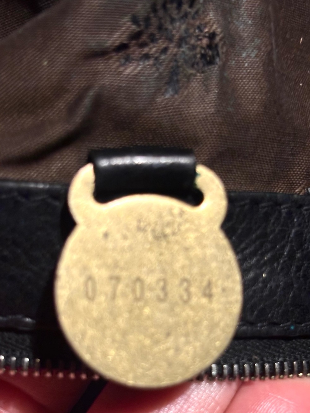 2000s.Authentic Mulberry Alana Black Leather Shoulder Bag,  Brass Buckle Satchel - Picture 11 of 11